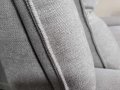 Комплект светло сиви дивани от плат две тройки, снимка 12