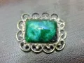 стара брошка с камък , снимка 1
