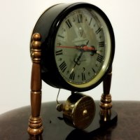 Стар механичен китайски будилник, настолен часовник, снимка 4 - Колекции - 44262422