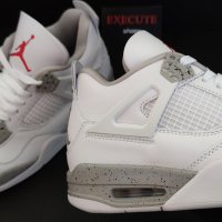 Nike Air Jordan 4 Retro White Oreo Нови Оригинални Обувки Размер 41 Номер Бели , снимка 9 - Кецове - 41681464