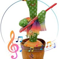Нов Танцуващ кактус Говорещ и пеещ с LED светлини детска играчка, снимка 1 - Музикални играчки - 40738081