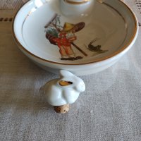 Детска порцеланова купичка за подгряване: Porcelaine Veritable, снимка 3 - Антикварни и старинни предмети - 42673037