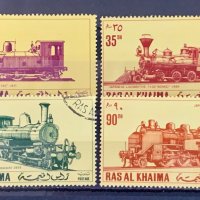 1749. Рас Ал Хайма 1971 = “ Транспорт. Японски локомотиви. ”, снимка 1 - Филателия - 42028987