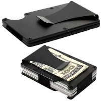 Черен картодържател за безконтактни карти с RFID защита, снимка 4 - Други стоки за дома - 41958714