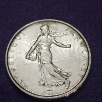 5 франка 1964 г сребро , снимка 1 - Нумизматика и бонистика - 41522333