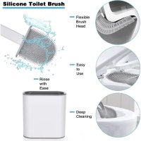 3858 Силиконова четка за почистване на тоалетна, снимка 7 - Други стоки за дома - 41703891
