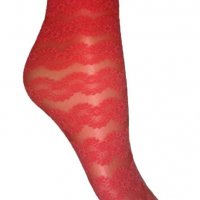 OMSA 20DEN италиански коралени къси модни чорапи над глезени луксозни фигурални чорапи , снимка 2 - Дамски чорапи - 29537157