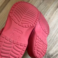 Оригинални юношески тъмно червени чехли Crocs ! 34-35 н, снимка 6 - Детски сандали и чехли - 41343103