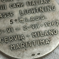Сребърен военен морски медал , снимка 3 - Антикварни и старинни предмети - 44727624