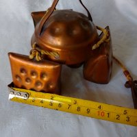 Комплект  Медни хлопки с камбана , звънци, снимка 7 - Декорация за дома - 42541790