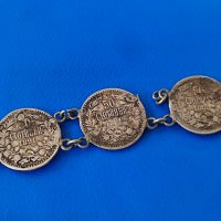 Сребърна гривна от сребърни монети, снимка 3 - Антикварни и старинни предмети - 41865064