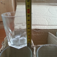 Ретро стъклени чаши за вода уиски , снимка 2 - Антикварни и старинни предмети - 36084121