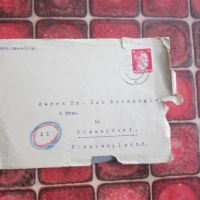 Пощенски плик 3 райх марка Хитлер, снимка 7 - Колекции - 36098668
