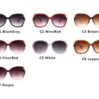 Дамски Слънчеви Очила с декорация на рамката и UV Защита, Различни цветове, снимка 3 - Слънчеви и диоптрични очила - 44173814
