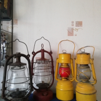 Стари немски фенери, газени лампи от 30-40години, снимка 1 - Антикварни и старинни предмети - 42056423