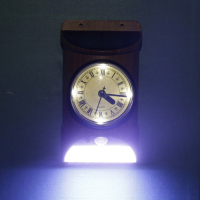 ХИТ ПРОДУКТ! Соларен часовник и LED лампа 3 в 1 Водоустойчив, Сензор за движение, снимка 4 - Стенни часовници - 36250680