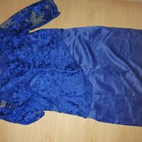 Синя официална рокля, снимка 1 - Рокли - 41828820