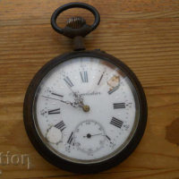 огромен старинен джобен часовник "Regulateur" - работи, снимка 2 - Антикварни и старинни предмети - 36287041