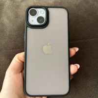  Матов силиконов противоударен калъф за iPhone 14/15 series , снимка 4 - Калъфи, кейсове - 44481140