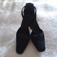 Дамски черни обувки Дона Карън,размер 7 1/2USA, снимка 2 - Дамски елегантни обувки - 40562482
