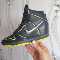 високи кецове Nike Dunk Sky Hi Cut Out Black Volt номер 40-40,5, снимка 16 - Маратонки - 40242044