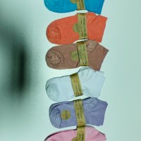 Многоцветни дамски чорапи 6 бр., снимка 3 - Дамски чорапи - 44498671