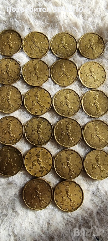 цента Италиански 20 цента, снимка 1