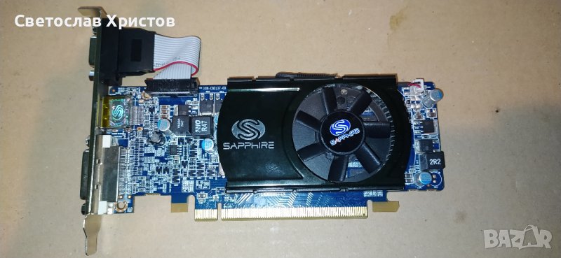 Продавам видео карта AMD Sapphire HD5570 1GB DDR3 128bit VGA DVI DP LP PCI-E, снимка 1