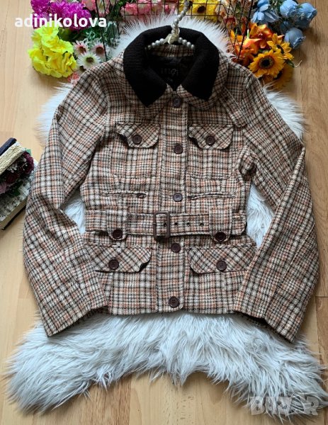 Късо преходно палто букле, снимка 1