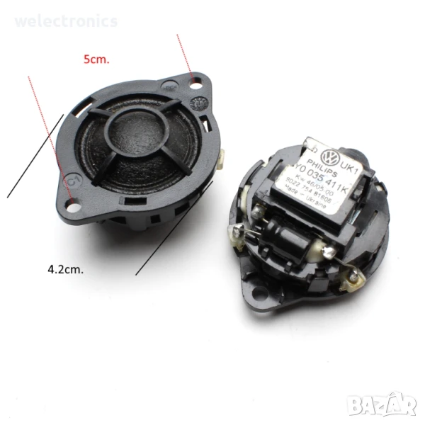 Високочестотни говорители,пищялки за автомобил AUDI VW 2бр., снимка 1