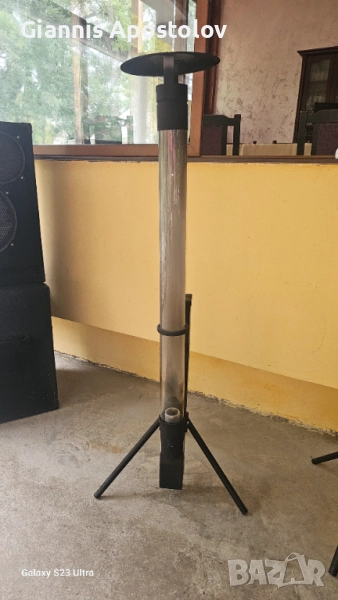 Ракетна печка на пелети с жив огън , снимка 1