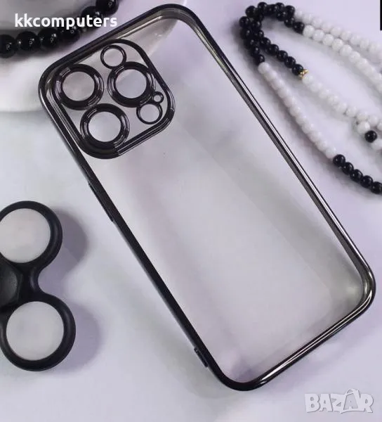 Калъф J-Case Shield Прозрачен Мат /Черна рамка/ за iPhone 16 Pro Max 6.9 Баркод : 3130861, снимка 1