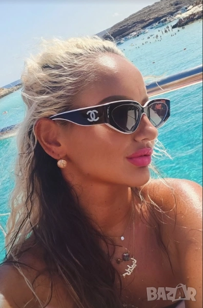 очила с черен обикновен калъф и ув защита chanel, снимка 1