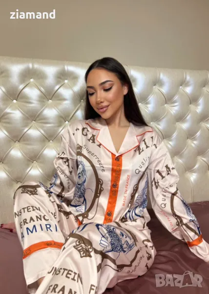 Комплект луксозна пижама сатен, снимка 1