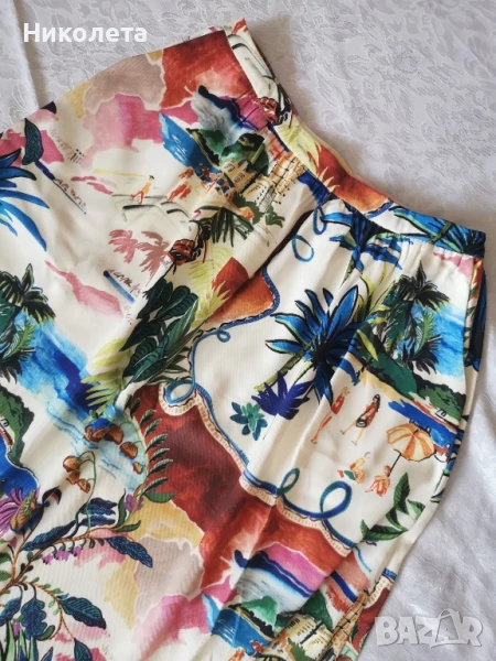 Разкроена пола в пъстри цветове, снимка 1