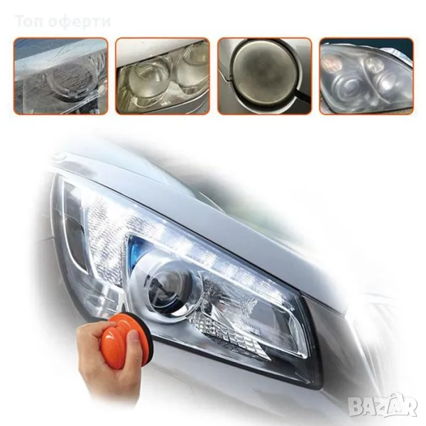 Комплект за ръчно полиране на фарове Visbella, снимка 1