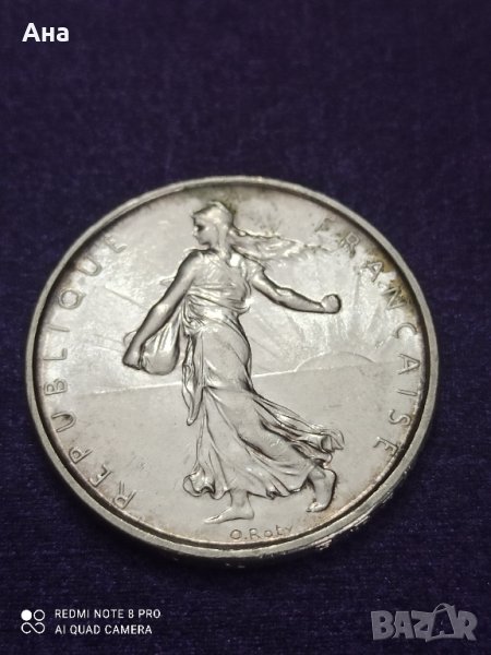 5 франка 1964 г сребро , снимка 1