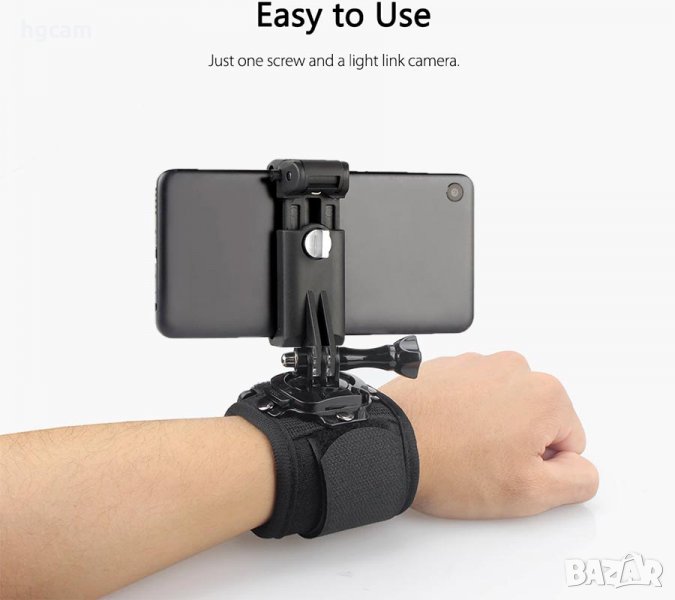 Универсална стойка за ръка GARV™ WRIST STRAP PRO+ за телефони, екшън камери, фотоапарати, снимка 1