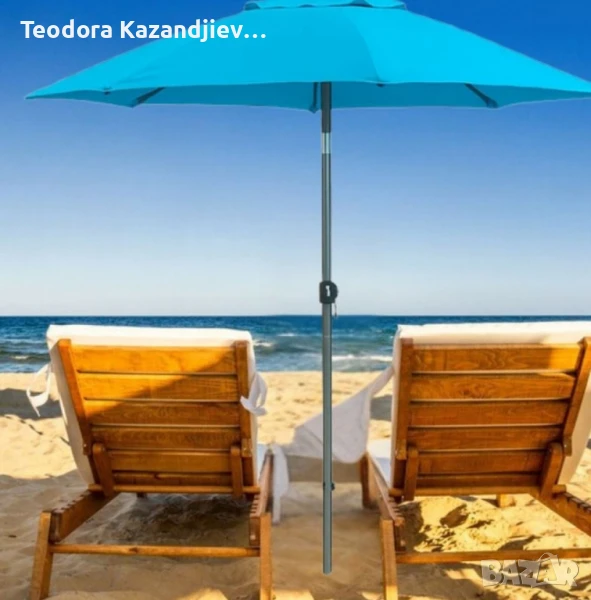 Градински чадър Muhler U5060 – Елегантна защита от слънцето във вашата градина, снимка 1