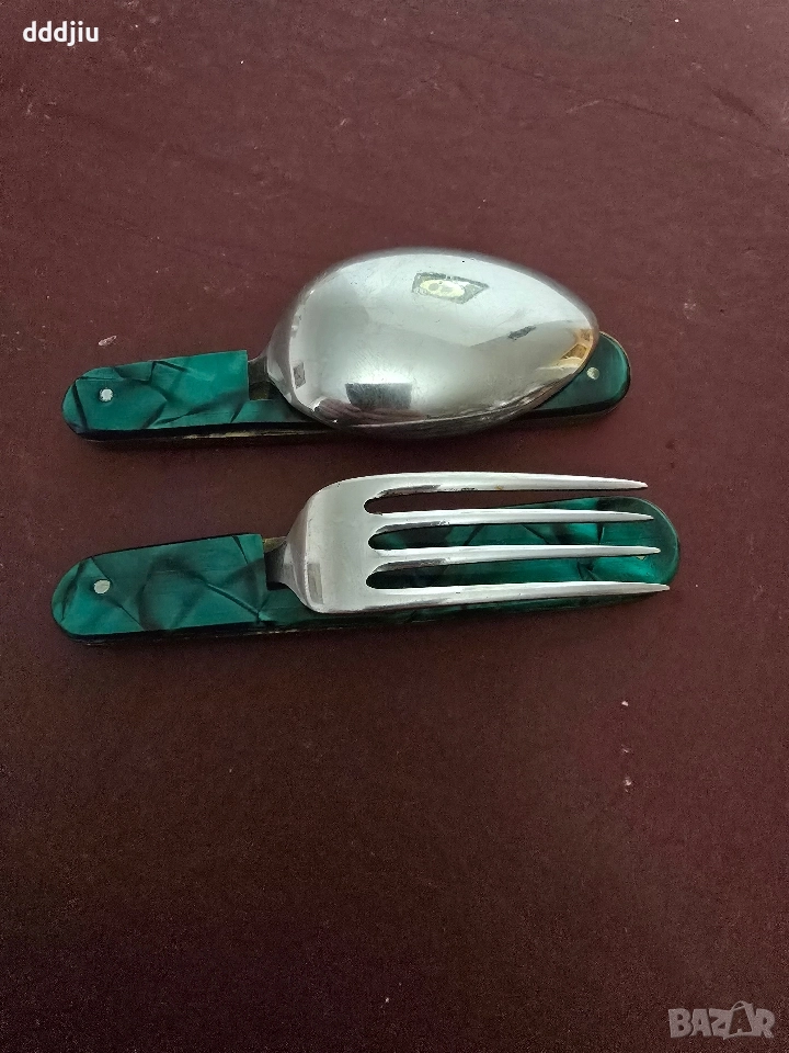 сгъваеми вилица и лъжица Петко Денев , снимка 1