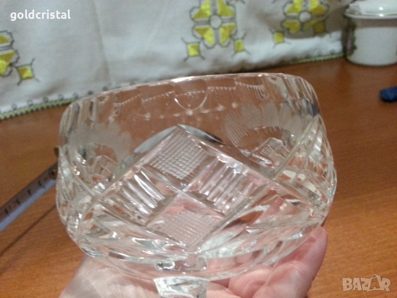 Кристална купа за ядки лед , снимка 1
