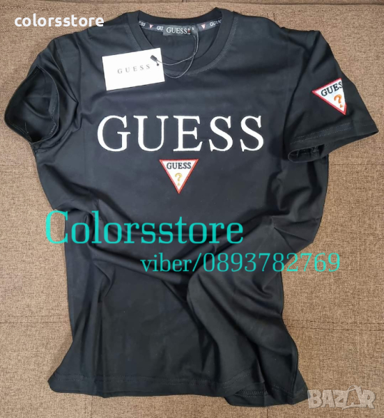 Мъжка Черна тениска Guess код VL260, снимка 1