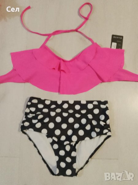 Нов бански костюм с висока талия М-Л, снимка 1