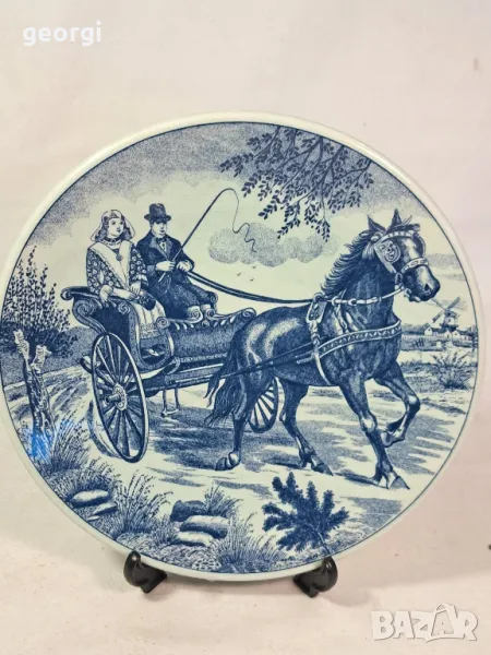холандска декоративна порцеланова чиния    Delft  22/2, снимка 1