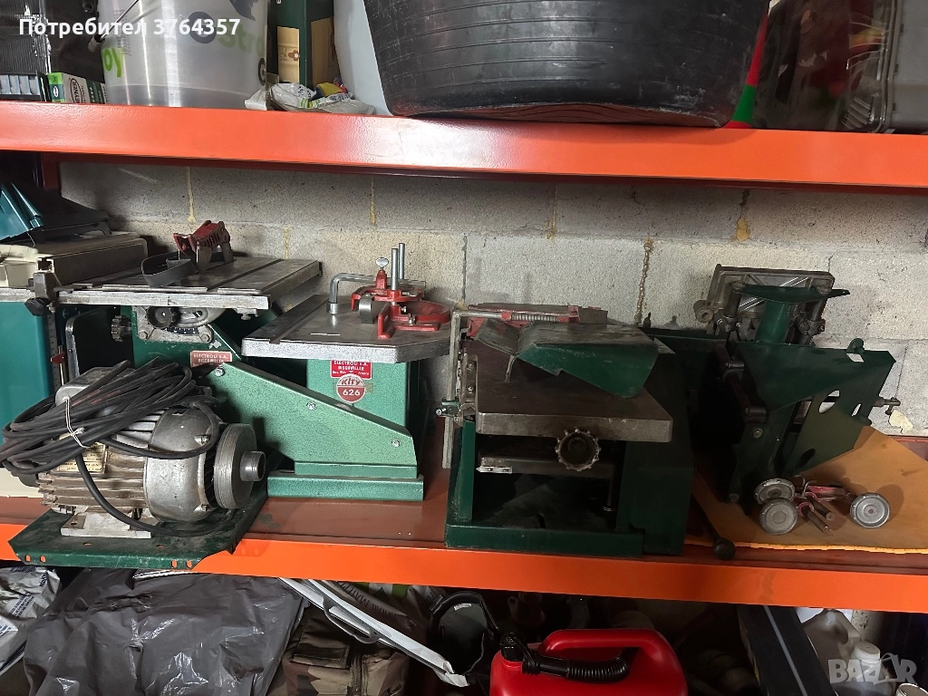 Kity комплект: циркуляр, фреза, абрихт/щрайхмус, мортисер + мотор (френски), снимка 1