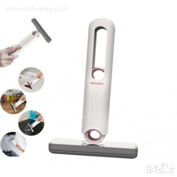 Сгъваем Мини моп, 29х15х5 см, Бял, снимка 1