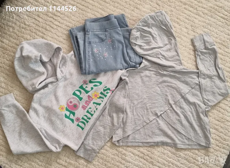 Дънков панталон H&M/ сет с два суитчъра, 10г., снимка 1