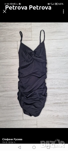 Елегантна черна рокля , снимка 1