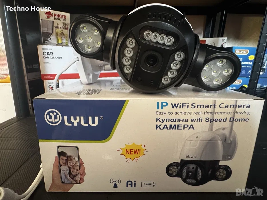 Camera ip wifi 5mpx icsee smart безжична камера видеонаблюдение, снимка 1