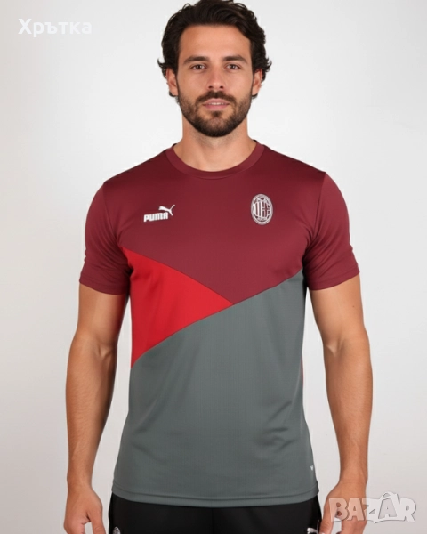 Puma AC Milan - Оригинална мъжка спортна тениска размер M, снимка 1